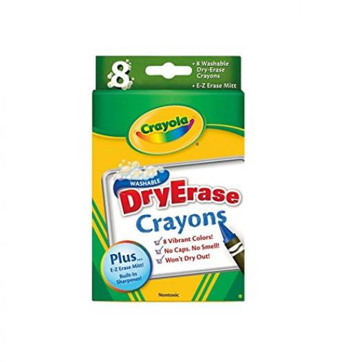 Crayola Dry Erase Crayons, 8 Count (Pack of 2)