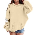 thumbnail image 2 of Gyujnb Halloween , Girls Halloween Hoodie Long Sleeve Loose Fit Pullover Sweatshirt with Print Cute Casual Kids Fall Winter Clothes, Halloween Party Favors, 2 of 4