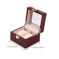 thumbnail image 3 of Miangastore Support de Rangement pour Montre Affichage Marron Portable 1Pcs 4.72x4.32x3.34 Po, 3 of 9