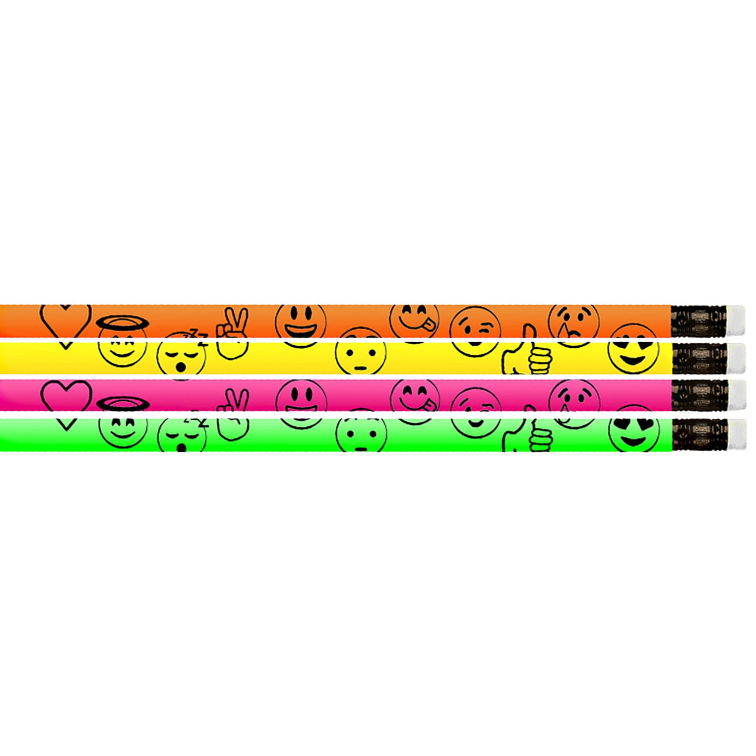 Musgrave Pencil Company Everyday Emojis Pencil, 12 Per Pack, 12 Packs