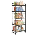 thumbnail image 7 of 5-Tier Wire Shelving Unit Heavy Duty Metal Storage Shelves, 300 lb Load Capacity, Black, 7 of 7