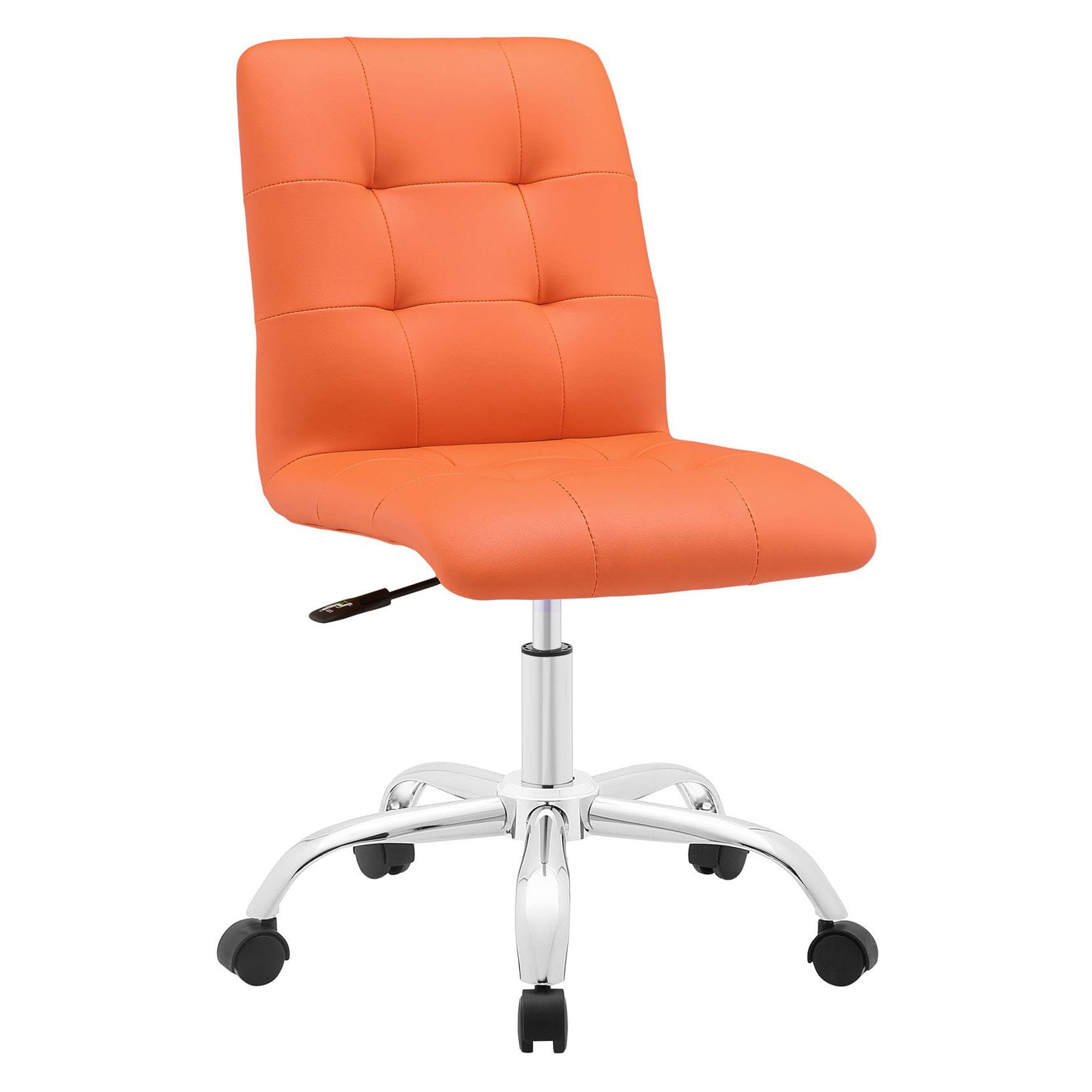 Modway Prim Armless Midback Leatherette Office Chair Multiple Modway Prim Armless Midback Leatherette Office Chair Multiple Colors