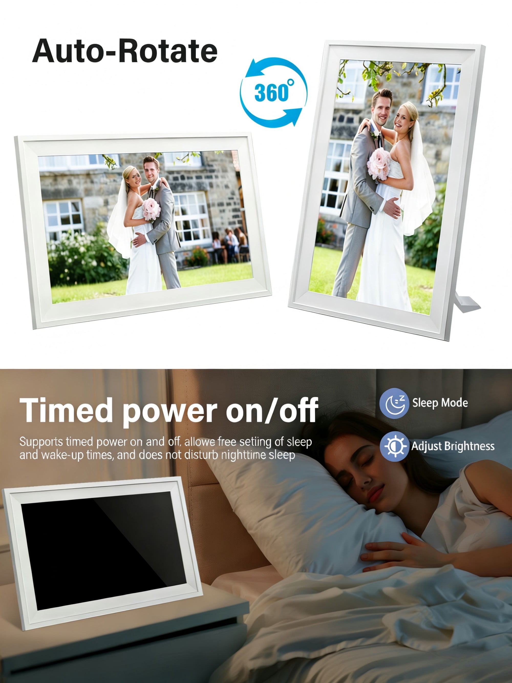 LSFA 10.1 Inch Digital Calendar Chore Chart – HD Wi-Fi Digital Photo Frame