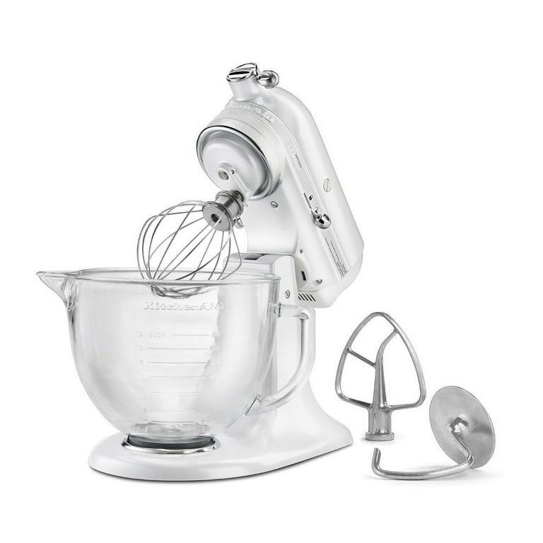 KitchenAid Designer Designer 5-Quart 10-Speed Frosted Pearl White  Residential Stand Mixer at