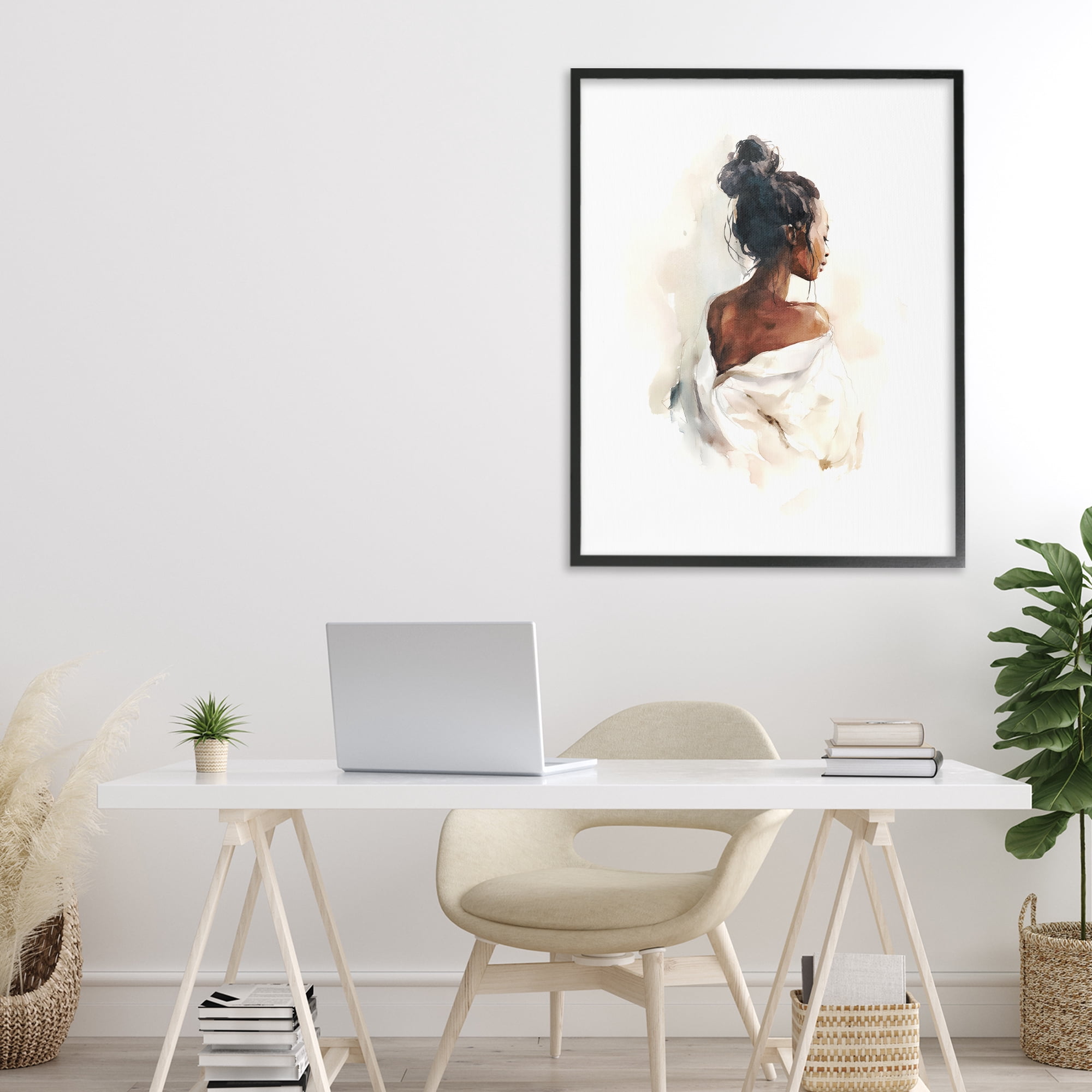 Stupell Industries Chic From Behind Black Framed Giclee Art, design by Svetlana Aleynikova