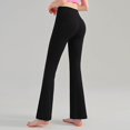 thumbnail image 2 of Pantalones micro acampanados de Yoga desnudos para mujer, pantalones ajustados de cintura alta para Pilates, levantamiento de cadera, pantalones deportivos adelgazantes para uso al aire libre, 2 of 6
