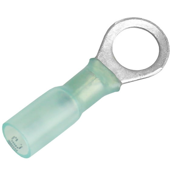 Pacer 16-14 AWG Heat Shrink Ring Terminal - 5/16" Stud Size - 100 Pack | Bundle of 5