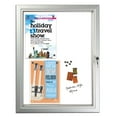 thumbnail image 3 of Magnet Showboard 4 x (8-1/2" x 11") Capacity Silver Aluminum Frame, Single Key, Weatherproof, 3 of 10