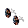 thumbnail image 2 of Starry Animals Elegant Stainless Steel Shirt Cufflinks for Formal Attire - for Weddings and Business Meetings, 2 of 6
