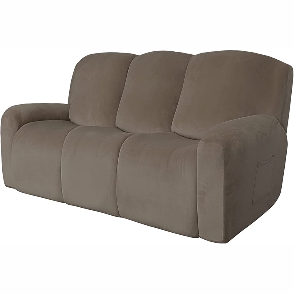 8 Piece Reclining Sofa Covers Velvet Reclining Sofa Covers for 3 Seater
