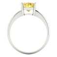 thumbnail image 4 of Clara Pucci 14K White Gold 2ct Citrine Solitaire Ring for Women, 4 of 7