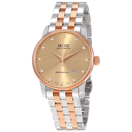 Mido Baroncelli II Gold Dial Automatic Two-tone Men's Watch M8600.9.67.1