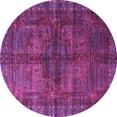 thumbnail image 1 of Ahgly Company Indoor Round Oriental Pink Modern Area Rugs, 6' Round, 1 of 4