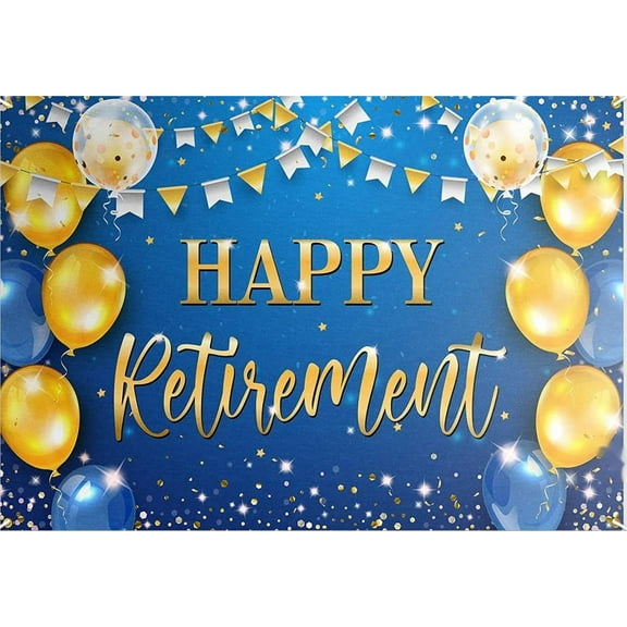 Rustic Wood Happy Retirement Backdrop Lights Photography Background Retire Party rations Banner Photo Studio Props