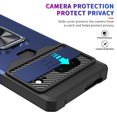 thumbnail image 6 of Dteck for Google Pixle 7 Case with Sliding Camera Protector Lens Cover, Pixel 7 Wallet Case with Card Holder Rotating Ring Holder Stand Hybrid Bumper Shockproof Rugged Case,Blue, 6 of 7