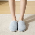 thumbnail image 4 of BERANMEY Women's Plush Fuzzy Slip-On Slippers House Slippers for Women with Solid Color Design Cozy Indoor Comfort Non-Slip Casual Home Shoes Unisex Slippers for Womens Mens, 4 of 8