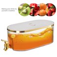 thumbnail image 7 of Yucurem 5.3L Iced Fruit Tea Pot Transparent Fridge Cold Kettle Drinks Dispenser Kitchen Essentials (White), 7 of 7
