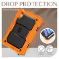 thumbnail image 7 of FJLBDE Case for iPad Mini 7 A17 Pro 2024/Mini 6 2021 8.3 Inch 7th/6th Gen, Rugged Shockproof Tablet Cases Cover with Kickstand Shoulder Strap, Orange, 7 of 7