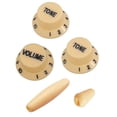 thumbnail image 3 of Colcolo 3 Pieces Guitar Single ROCKER Handle Cap Control Knobs DIY Guitar Accessories yellow and black, 3 of 8