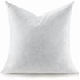 thumbnail image 1 of ZHENYANFeather Throw Pillow Insert, Soft Fluffy Square 18 x 18 Inches Decorative Pillow Insert, Feather and Down Euro Pillows for Bed, Couch and Cushion, 1 of 1