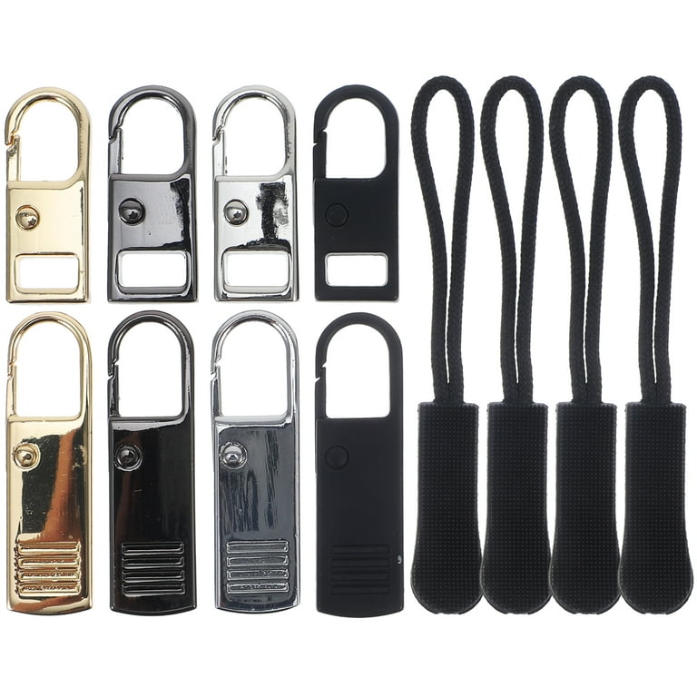 12pcs Zipper Pull Universal Zipper Pull Replacement Zipper Pull Zipper Tab Replacement Zipper Pulls, Size: 0.5X0.9X6.3CM