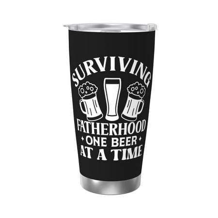 

Surviving fatherhood (2) 20 Oz Water Bottle Insulated Tumblers Stainless Steel Cups Double Wall Tumbler with Lid