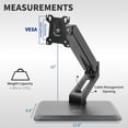 thumbnail image 6 of VIVO Freestanding Monitor Arm Mount for 17" to 32" Touch Screens, 6 of 8