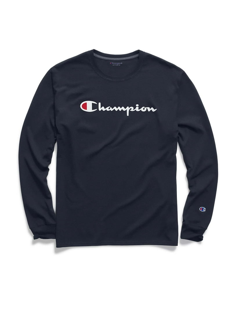 Champion Men's and Big Men's Script Logo Classic Graphic Long