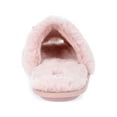 thumbnail image 3 of Joyspun Women's Rhinestone Bow Open-Toe Slippers, 3 of 5