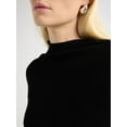 thumbnail image 3 of Scoop Woman's Slim Funnel Neck Sweater, Lightweight, Sizes XS-XXL, 3 of 5