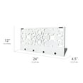 thumbnail image 2 of American Art Decor Hand-Carved Wall Shelf and Coat Rack, White - 12" H x 24" L x 4.5" D, 2 of 6