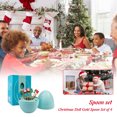 thumbnail image 1 of Juego De Cubiertos De Navidad Árbol de Navidad Tenedor Cuchara Set Postre de dibujos animados Vajilla Caja de regalo (Estilo C), 1 of 6