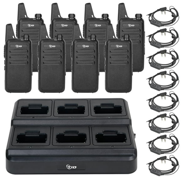 Walkie Talkies TIDRADIO TD-M8s para adultos con cargador (paquete de 8)