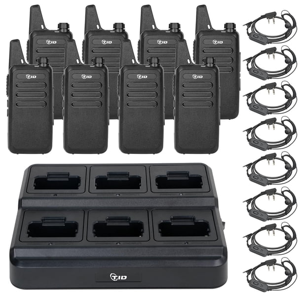 Walkie Talkies TIDRADIO TD-M8s para adultos con cargador (paquete de 8)