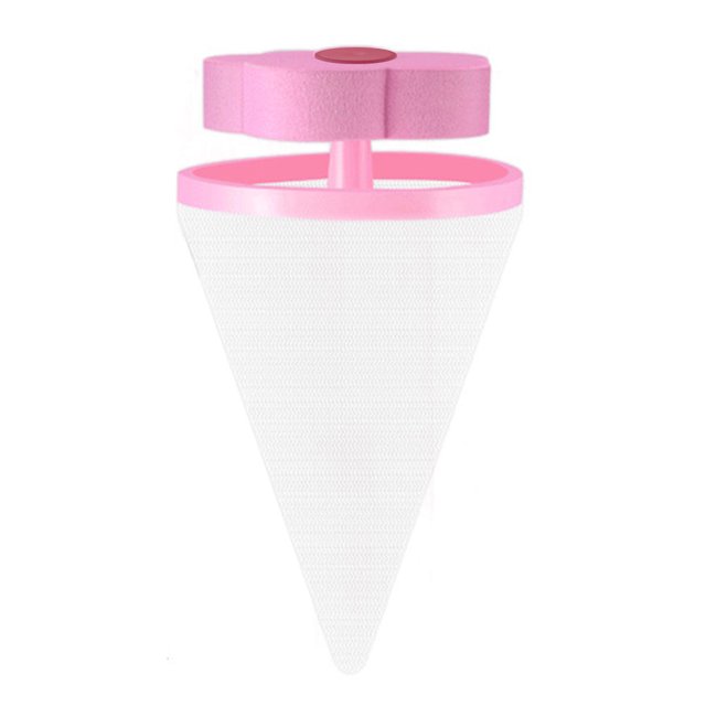 Red de filtro reutilizable en forma de flor para lavadora, recogedor de pieles para mascotas (rosa)