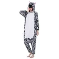thumbnail image 4 of Pijamas de dibujos animados de cebra para hombres y mujeres, Disfraces de Halloween, Kigurumi, monos de felpa, Mono, 4 of 5