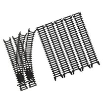 Milisten 1Set Plastic Train Track Set Realistic Black Highspeed Rail Model Railroad