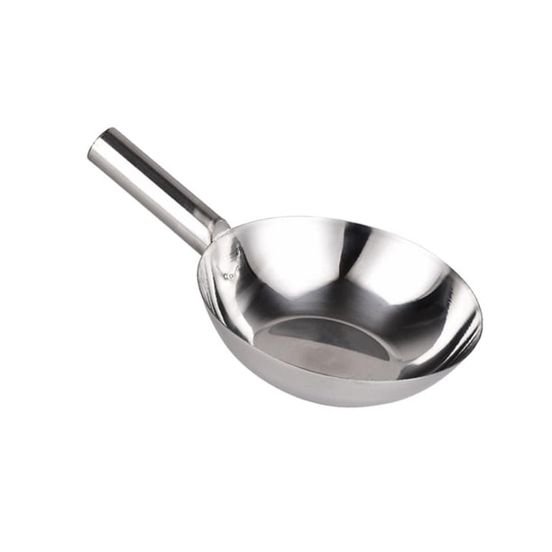 Cucharón de acero inoxidable pulido de agarre cómodo y multiusos para sopa Medio