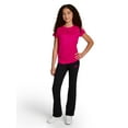 thumbnail image 6 of Reebok Girl's Legacy Short Sleeve Ruched Performance Top, Sizes 4-18, 6 of 7