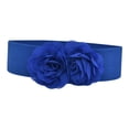 thumbnail image 2 of Segolike Womens Wide Belt Casual Corset Belt Elastic Waist Belt for Coat Dress Decoration Blue, 2 of 8