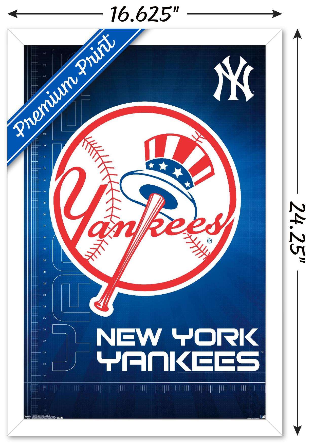 MLB New York Yankees - Logo 16 Wall Poster, 14.725" x 22.375", Framed