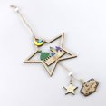 thumbnail image 2 of Style 1 Colgante de madera Eid Mubarak, colgante de estrella de luna de madera, adorno artesanal, 2 of 5