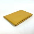 thumbnail image 3 of Pre-Owned HERMES Calvi business card holder, leather goods, pass case, Epson, women's, yellow, 3 of 10