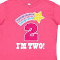 thumbnail image 4 of Inktastic 2nd Birthday 2 Year Old Girls Rainbow Star Girls Toddler T-Shirt, 4 of 5