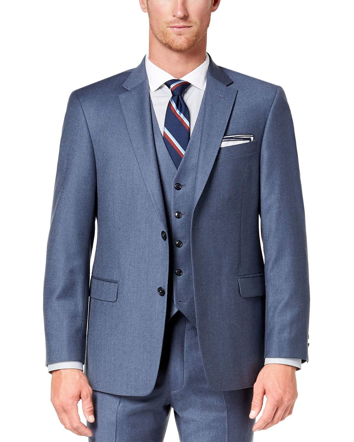 Tommy Hilfiger Mens Modern Fit Performance Suit with Stretch