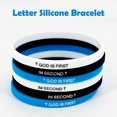 thumbnail image 4 of GOD IS FIRST IM SECOND Bracelets,Christian Inspirational Bible Verses Bracelets, 4 of 8