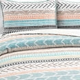 Set copripiumino reversibile in cotone Hygge Geo, 3 pezzi | Lush Decor
