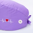 thumbnail image 4 of 2PCS Botón de gorro médico para mujer Gorro Bouffant Banda para el sudor Sombrero de ajustable Soledad gorras de mujer, 4 of 7