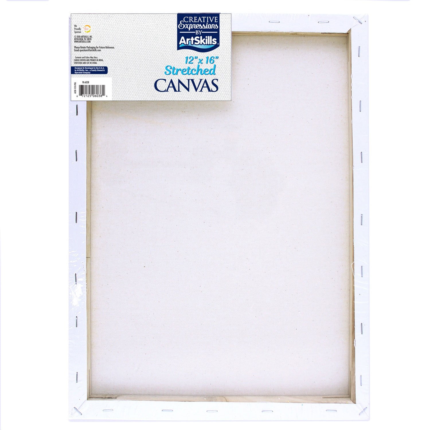 Artskills 12 X 16 Stretched Canvas 6 Pack Walmart Com Walmart Com