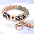 thumbnail image 5 of Soda Candy Silicone Beaded Keychain Wristlet Key Ring Bracelet Cute Car Key Chain Holder for Women, 5 of 6
